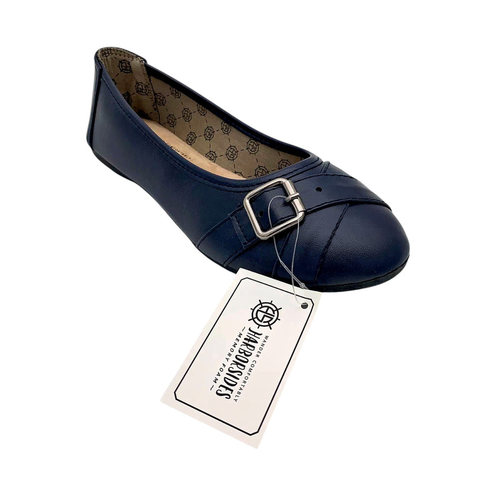 Harborsides Women's Grape Ballet Flat Navy - Wide